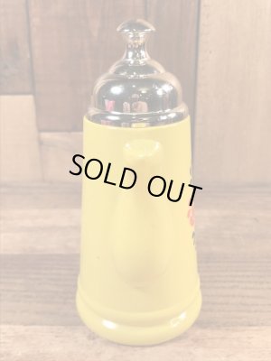 エイボン社製の花の絵が付いたポットの70年代ビンテージ容器