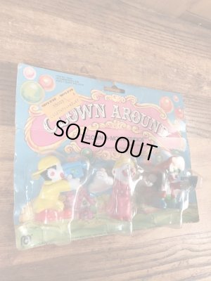 クラウンアラウンドのブリスター入りの80年代ビンテージPVCフィギュア