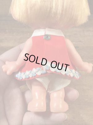 メイドインジャパン製の女の子の60’sヴィンテージソフビドール