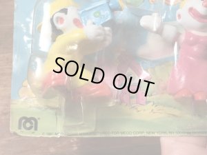 クラウンアラウンドのブリスター入りの80年代ビンテージPVCフィギュア