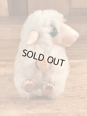 ヒツジの80年代ビンテージクリップ人形