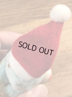 サンタクロースのクマの80年代ビンテージクリップ人形