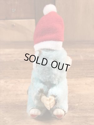 サンタクロースのクマの80年代ビンテージクリップ人形