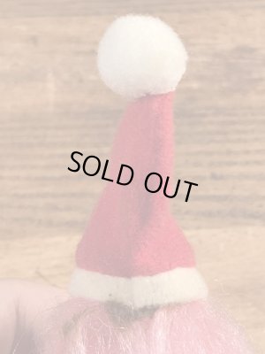 サンタのトロールの80年代ビンテージクリップ人形