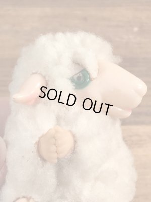 ヒツジの80年代ビンテージクリップ人形