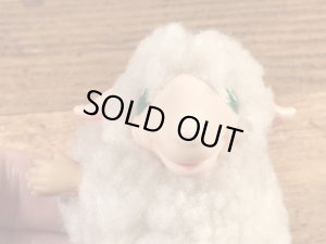 ヒツジの80年代ビンテージクリップ人形