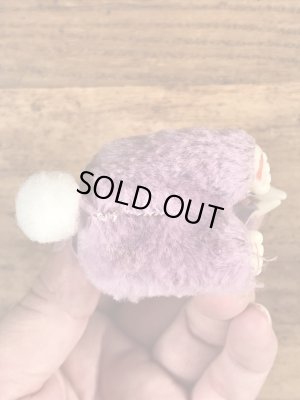 イースターバニーの紫の80’sヴィンテージクリップドール