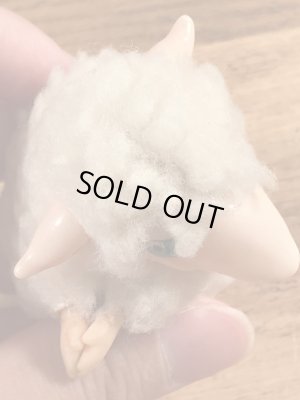 ヒツジの80年代ビンテージクリップ人形