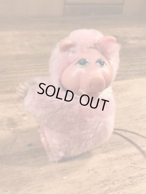 ミスピギーに似たブタの80年代ビンテージクリップドール