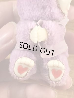 イースターバニーの紫の80’sヴィンテージクリップドール