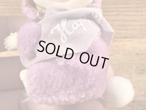 イースターバニーの紫の80’sヴィンテージクリップドール