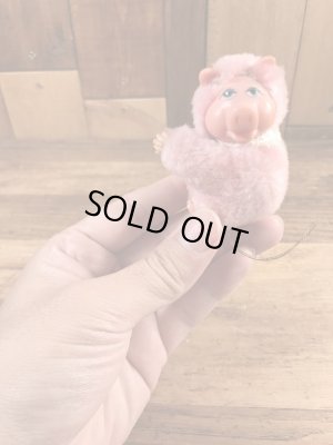 マペットショウのミスピギーに似た豚の80’sヴィンテージクリップドール