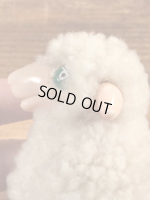 ヒツジの80年代ビンテージクリップ人形