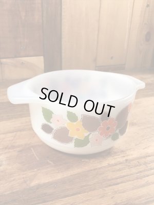 スコットマインツ社製の花柄の60〜70年代ビンテージミニキャセロール