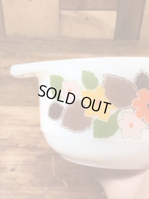 スコットマインツ社製の花柄の60〜70年代ビンテージミニキャセロール