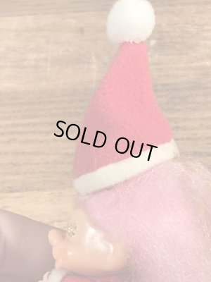 サンタのトロールの80年代ビンテージクリップ人形