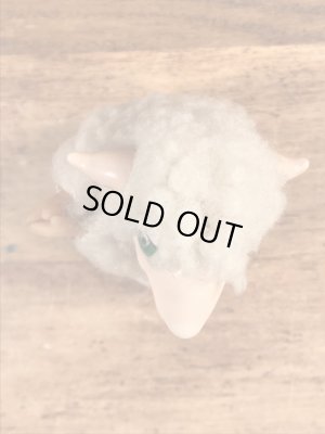 ヒツジの80年代ビンテージクリップ人形