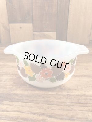 スコットマインツ社製の花柄の60〜70年代ビンテージミニキャセロール