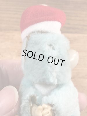 サンタクロースのクマの80年代ビンテージクリップ人形