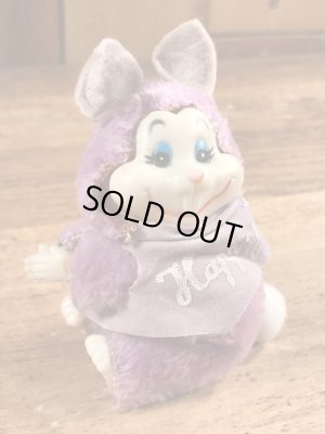 イースターのウサギの80年代ビンテージクリップドール