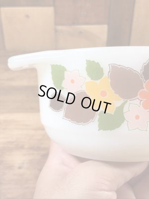 スコットマインツ社製の花柄の60〜70年代ビンテージミニキャセロール