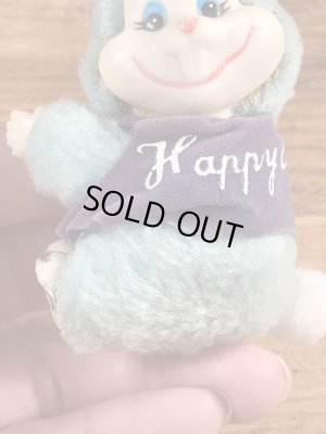 イースターバニーの紫の80’sヴィンテージクリップドール