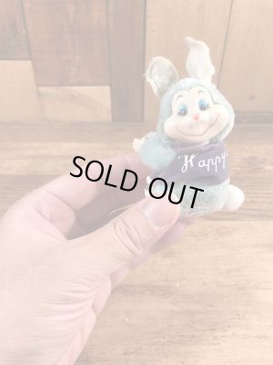 イースターバニーの紫の80’sヴィンテージクリップドール