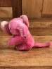 ピンクの象の80年代ビンテージクリップ人形
