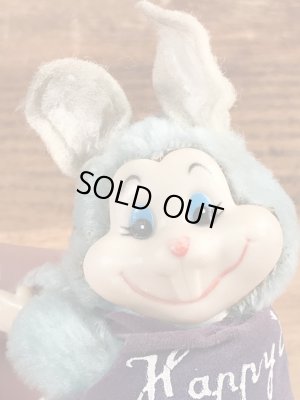 イースターのウサギの80年代ビンテージクリップドール