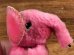 ピンクの象の80年代ビンテージクリップ人形