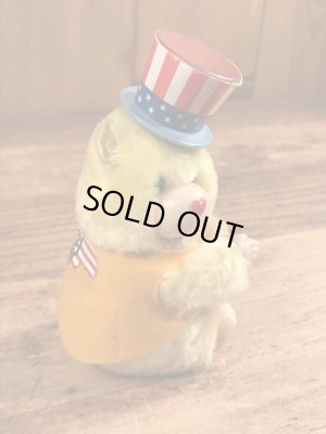 アメリカのクマの80年代ビンテージクリップ人形