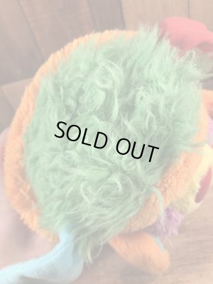 オレンジのパズルポップルの80年代ビンテージぬいぐるみ