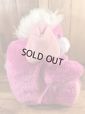 ポップルズのピンクのプライズポップルの80年代ビンテージぬいぐるみ