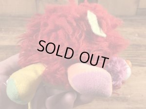 赤色のなぞなぞポップルの80年代ビンテージぬいぐるみ