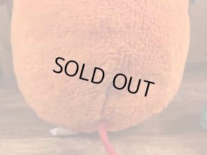 オレンジのパズルポップルの80年代ビンテージぬいぐるみ