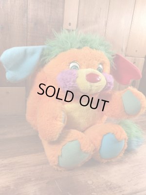 オレンジのパズルポップルの80年代ビンテージぬいぐるみ