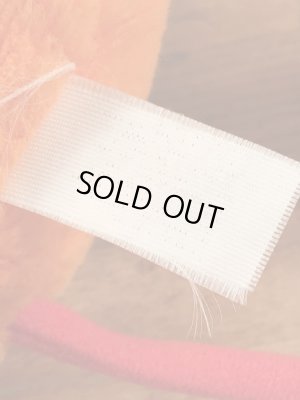 オレンジのパズルポップルの80年代ビンテージぬいぐるみ