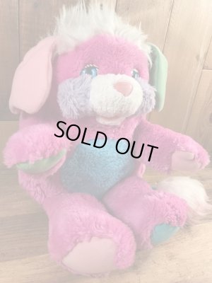 ポップルズのピンクのプライズポップルの80年代ビンテージぬいぐるみ