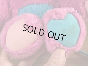 ポップルズのピンクのプライズポップルの80年代ビンテージぬいぐるみ