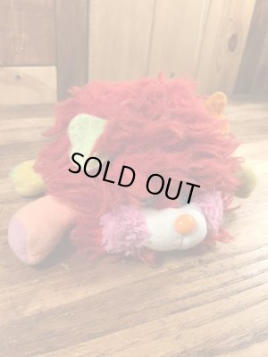 赤色のなぞなぞポップルの80年代ビンテージぬいぐるみ