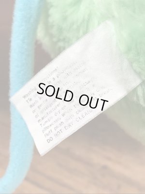 ポップルズの緑のパターの80年代ビンテージぬいぐるみ