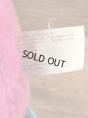 ポップルズのピンクのプライズポップルの80年代ビンテージぬいぐるみ