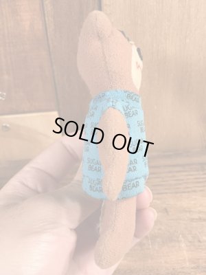 企業キャラクターのシュガーベアの80年代ビンテージミニぬいぐるみ