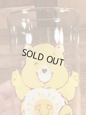 ピザハットから配布されたケアベアの80年代ビンテージガラスコップ