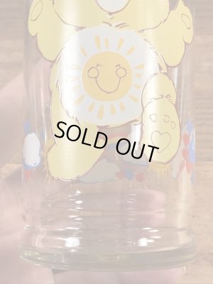 ケアベアのファンシャインベアの80’sヴィンテージグラス