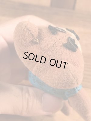 企業キャラクターのシュガーベアの80年代ビンテージミニぬいぐるみ