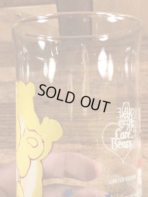 ピザハットから配布されたケアベアの80年代ビンテージガラスコップ