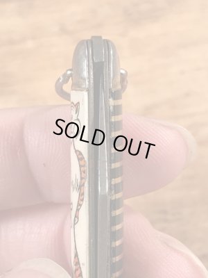 アドバタイジングキャラクターのエクソンタイガーの50〜60’sヴィンテージ折り畳みナイフ