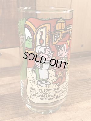 企業キャラクターのキーブラーの80年代ビンテージガラスコップ