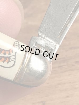 アドバタイジングキャラクターのエクソンタイガーの50〜60’sヴィンテージ折り畳みナイフ